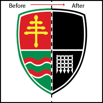 vector conversion | blaack and white vector